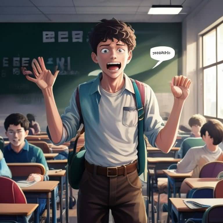 tall student
