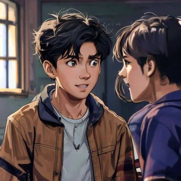 a stunned classmate