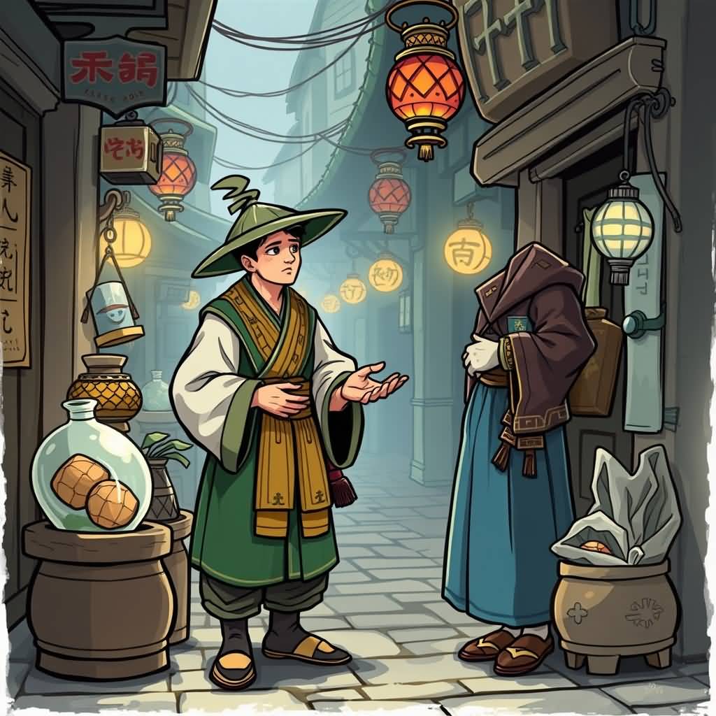 street magical artifact merchant