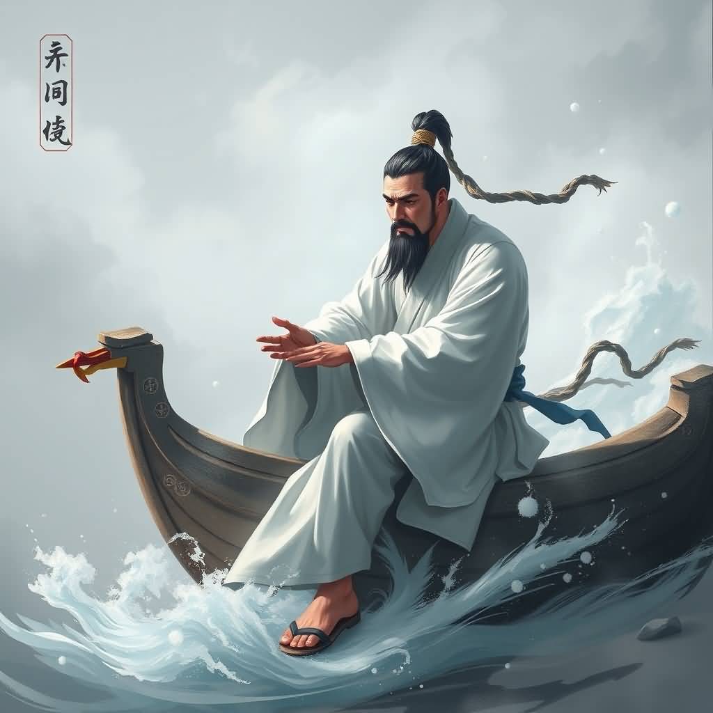 the white-clothed man