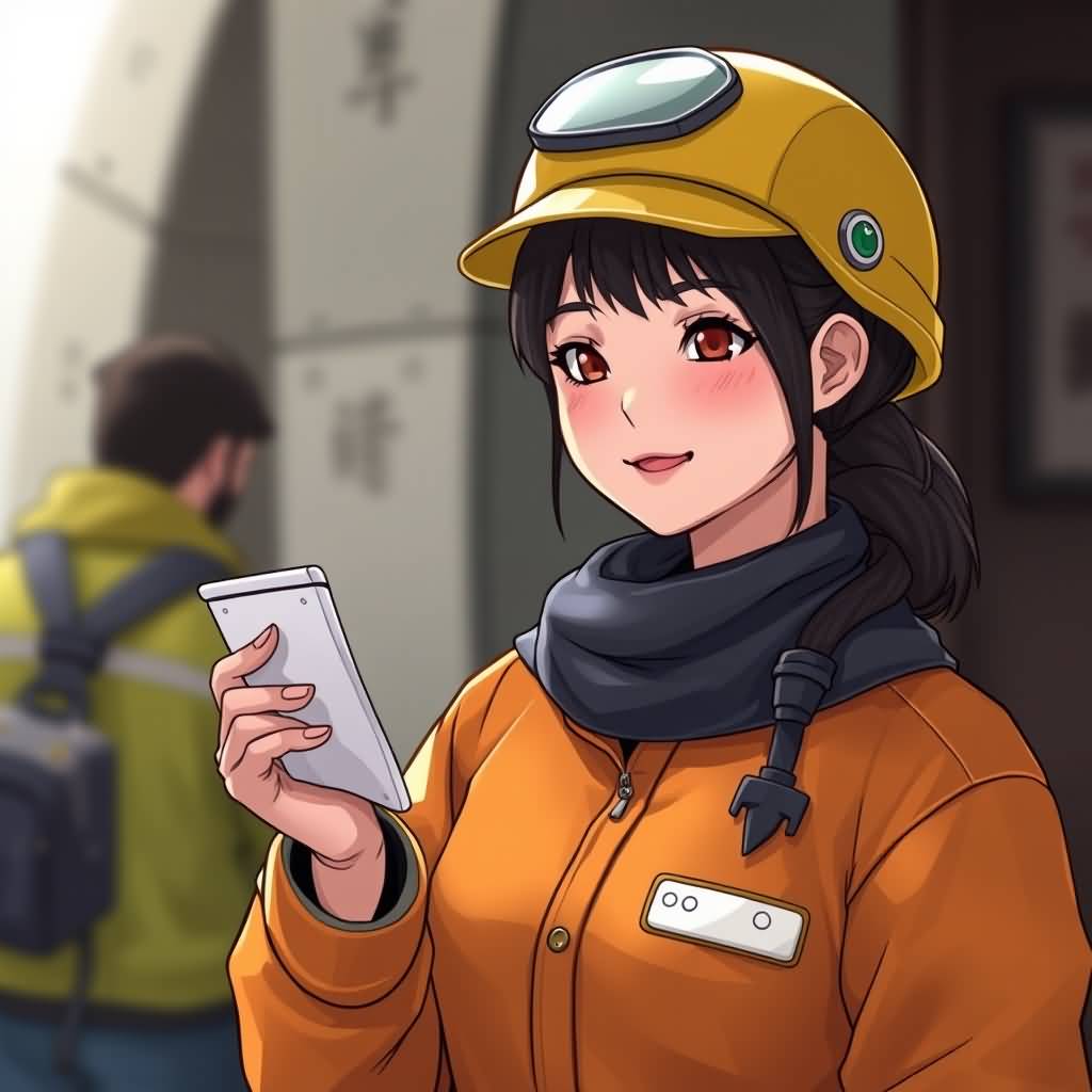 young lady worker
