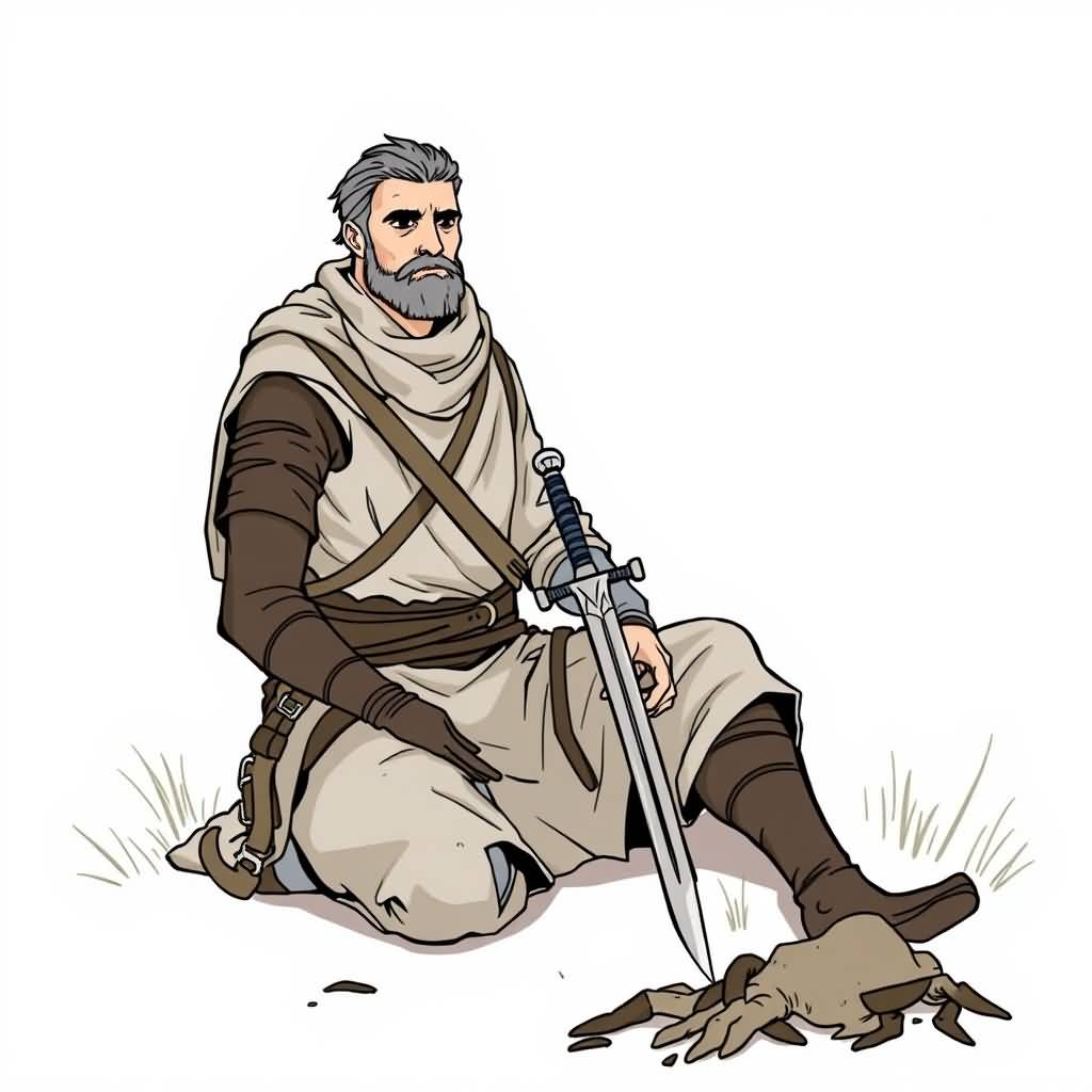 wounded caravan guard