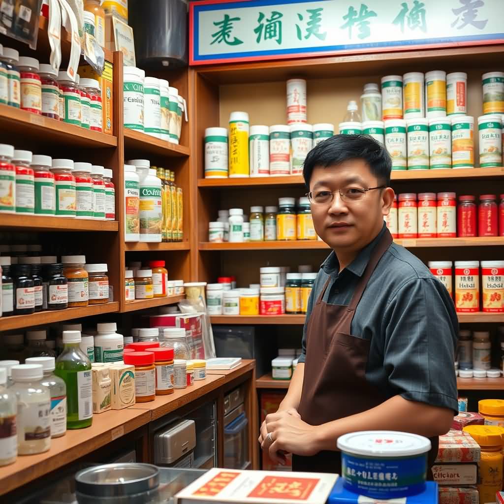 Chinese Medicine Store Staff