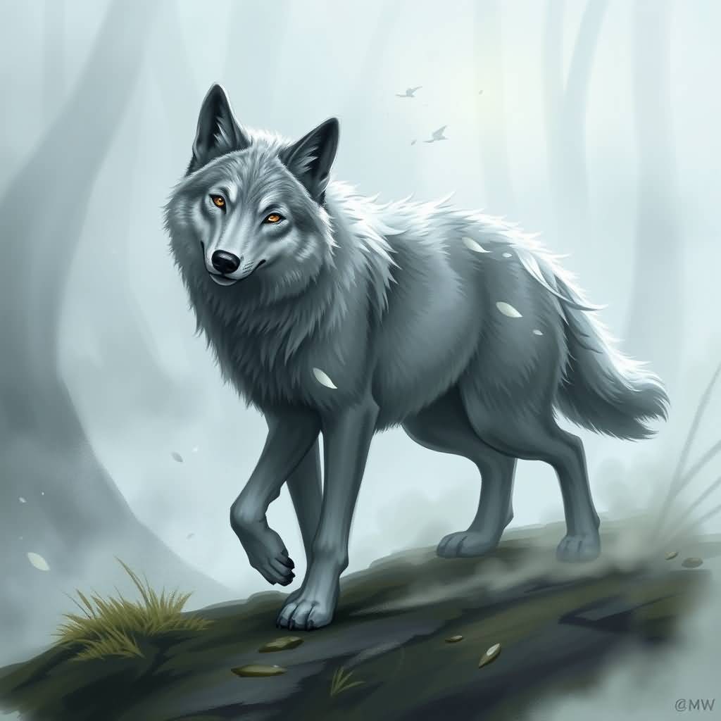gray wolf (fleeing 2)