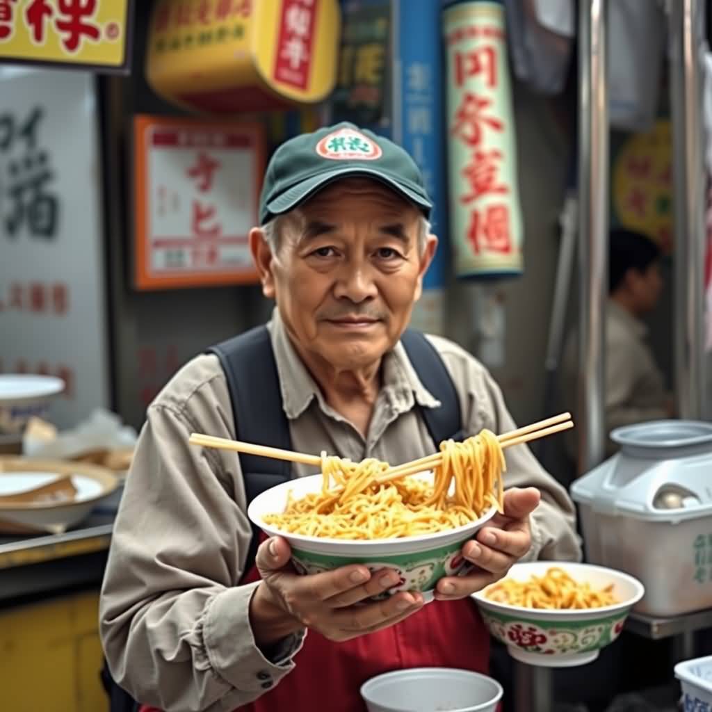 Cart Noodle Stall Boss