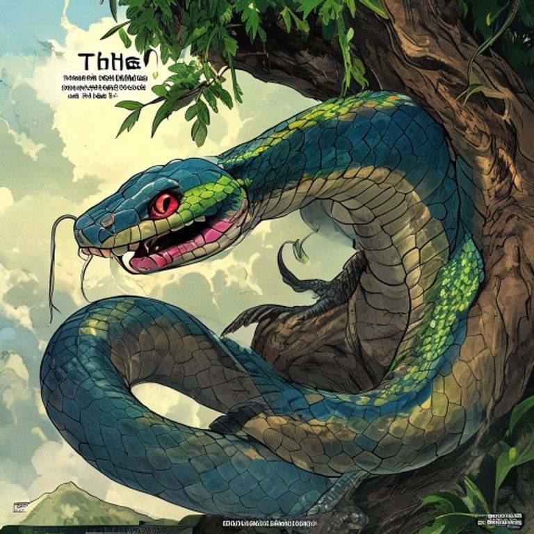 Three-colored Poisonous Python