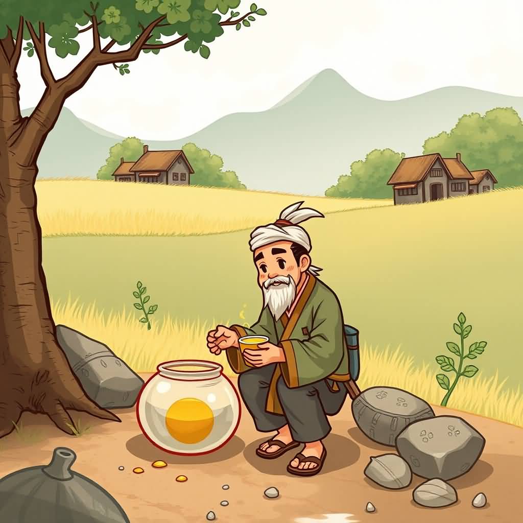 The Oil‑giving Villager