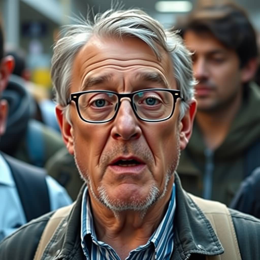 Middle-aged Man With Glasses