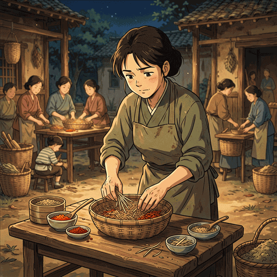A Helpful Village Woman