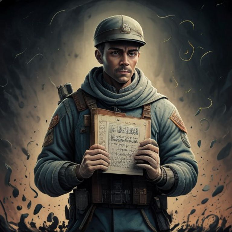 the soldier who carried the drawing
