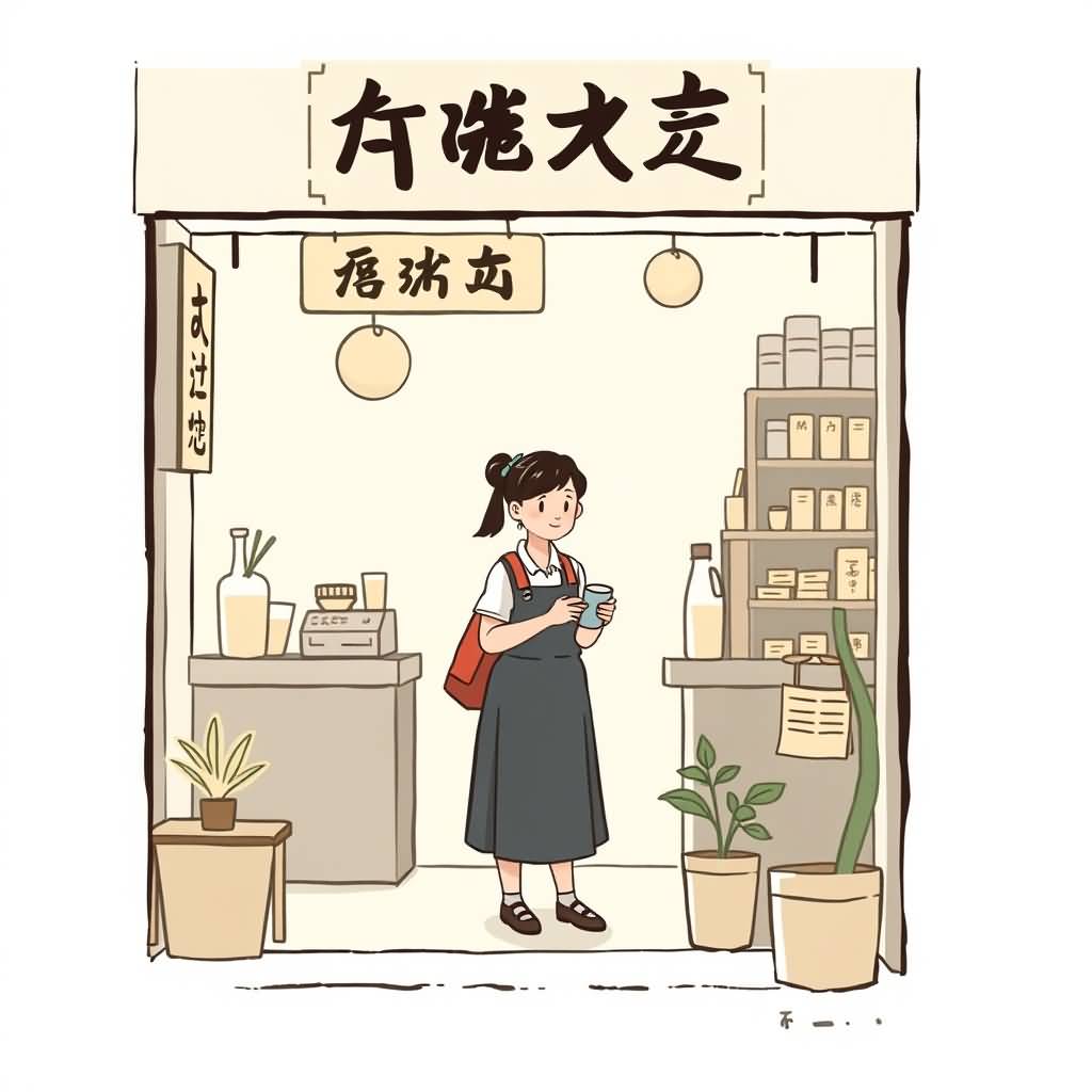 milk tea shop clerk