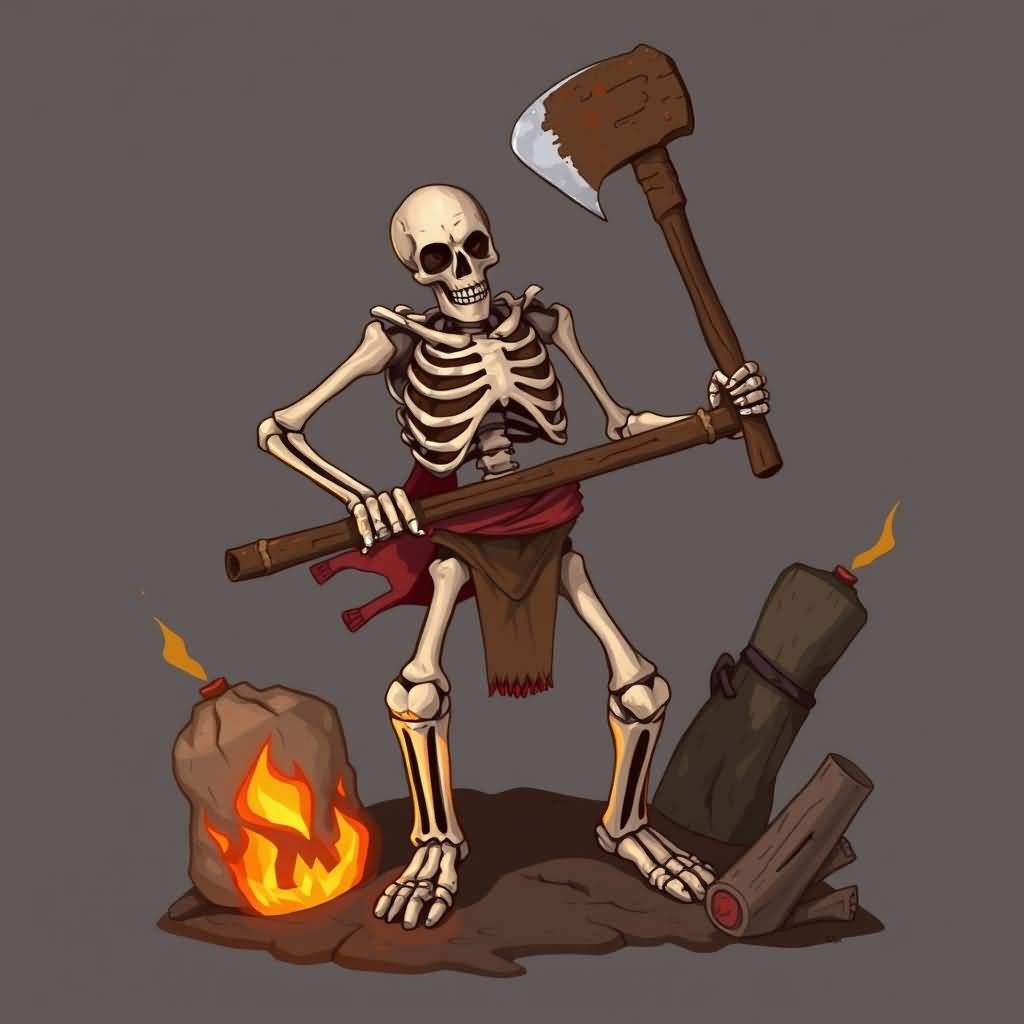 Axe Skeleton 1