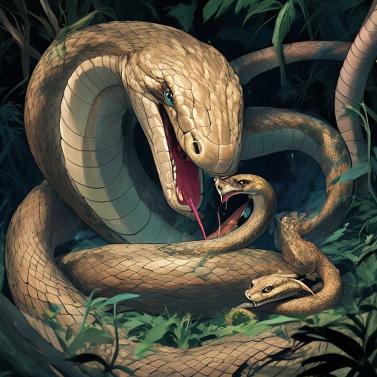 large speckled snake