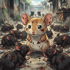 the killed young mouse