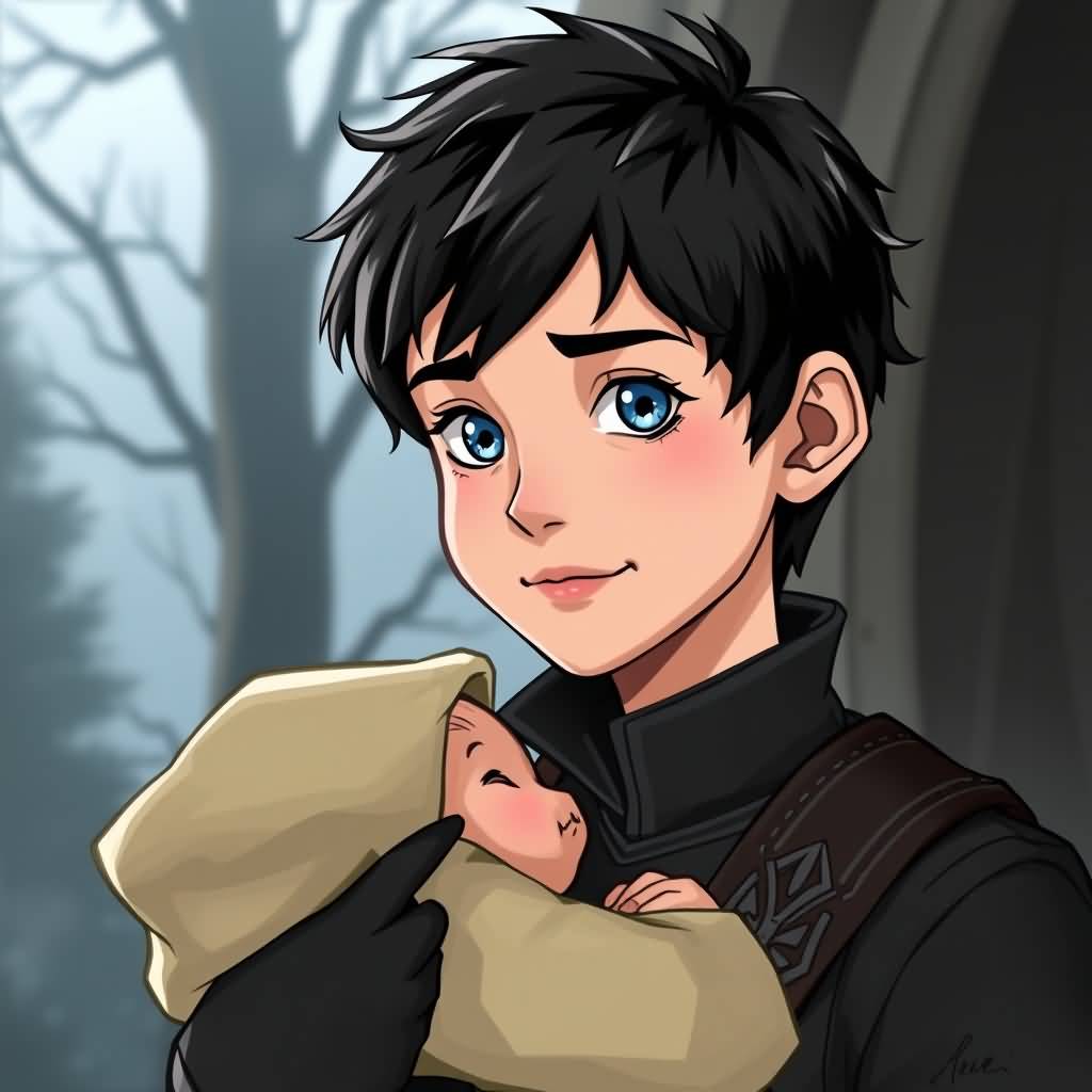black-haired boy (stan's companion)