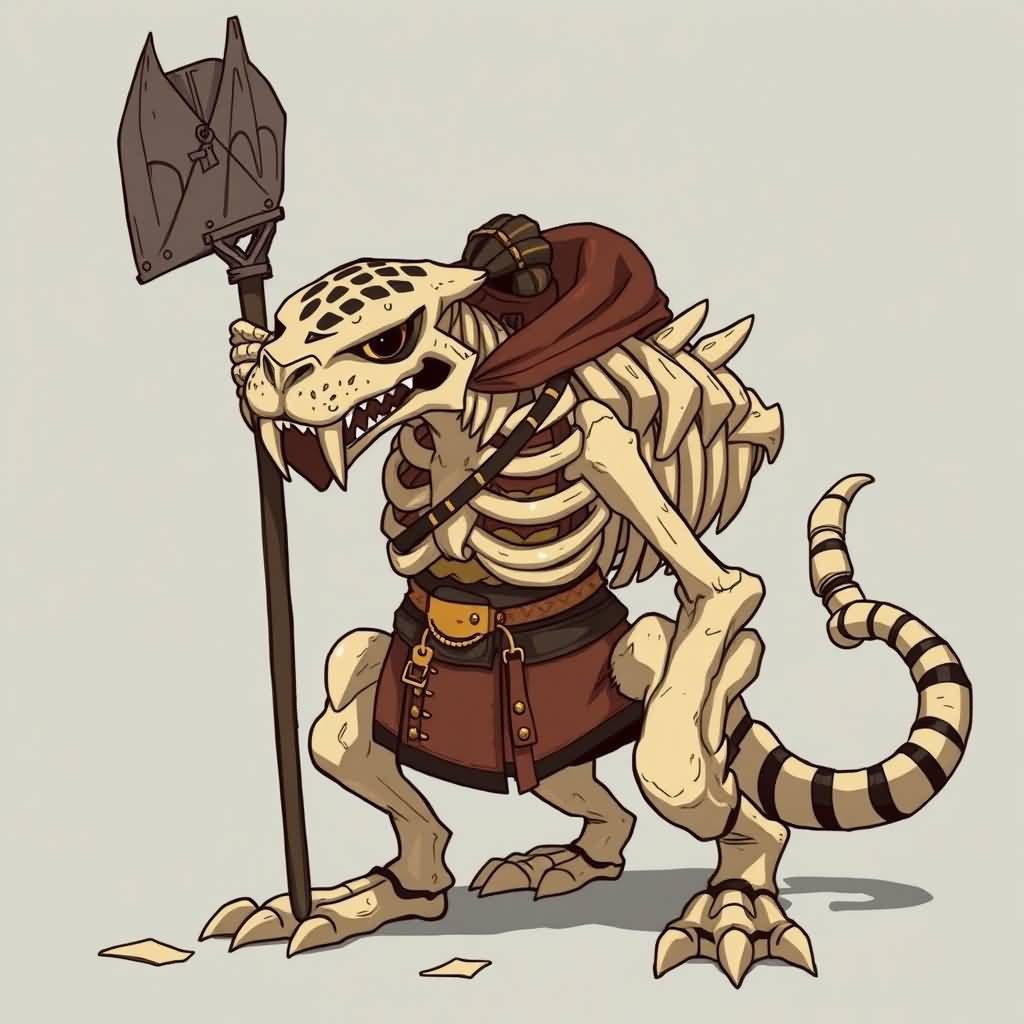 tiger-shaped war bone (judge)