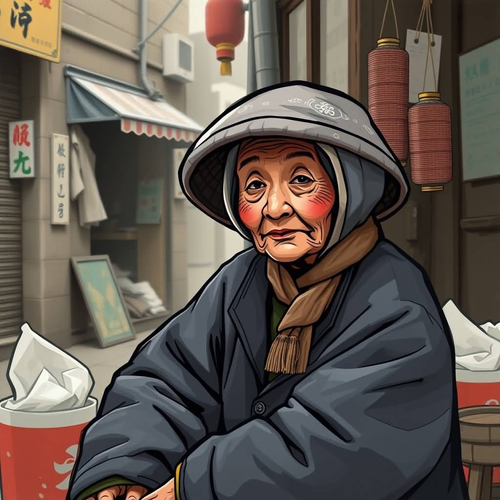 Old Woman Street Vendor