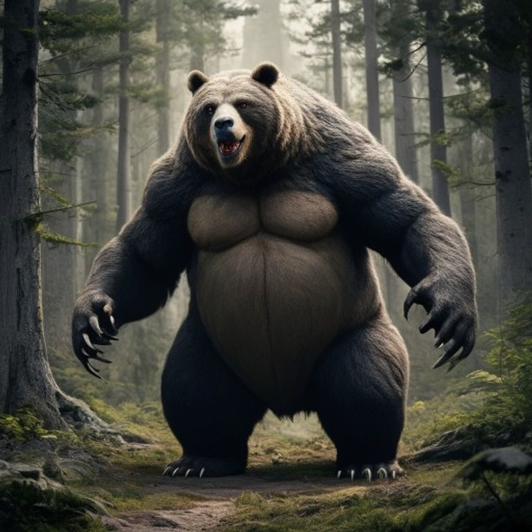 gigantic bear