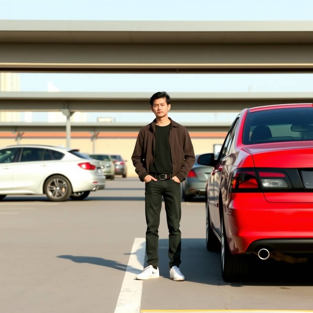 Parking Lot Man 5