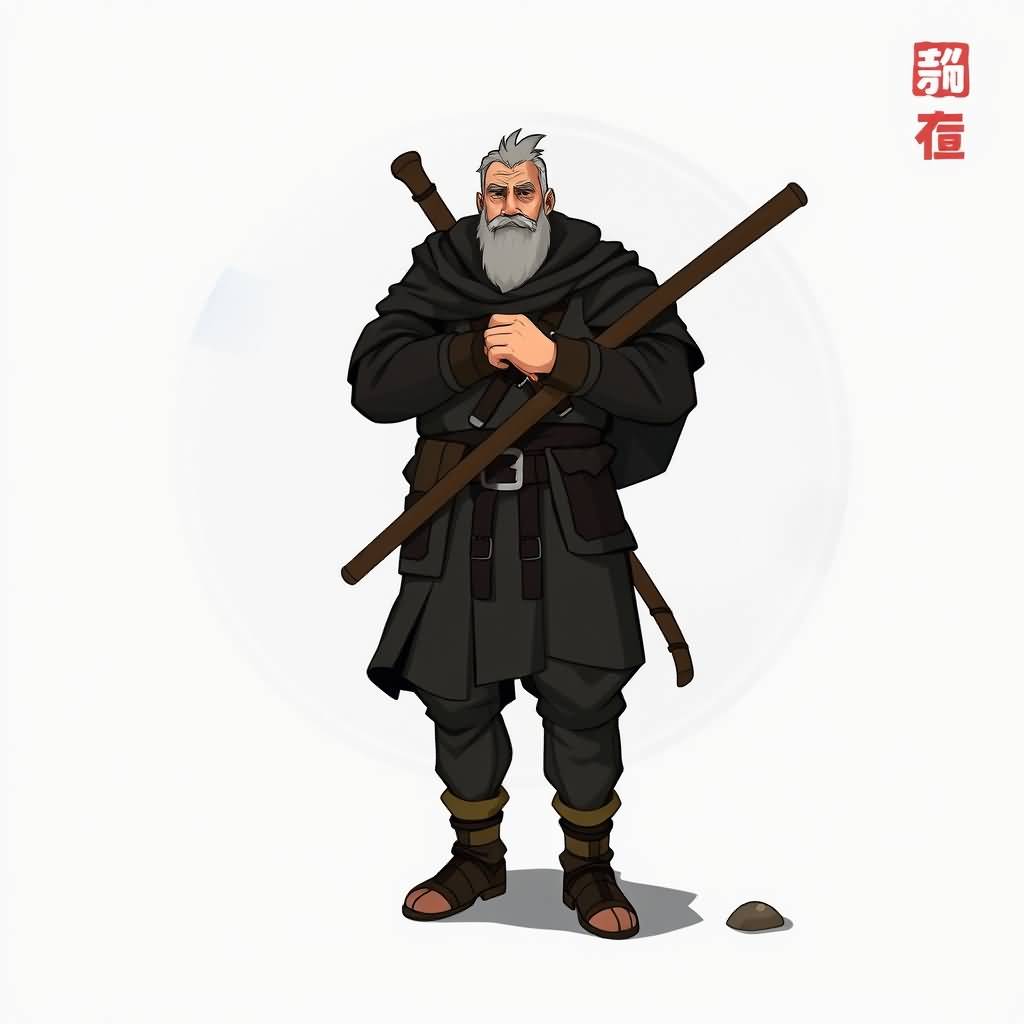 The Burly Black-clad Man