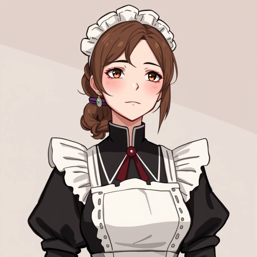 Brown‑haired Maid