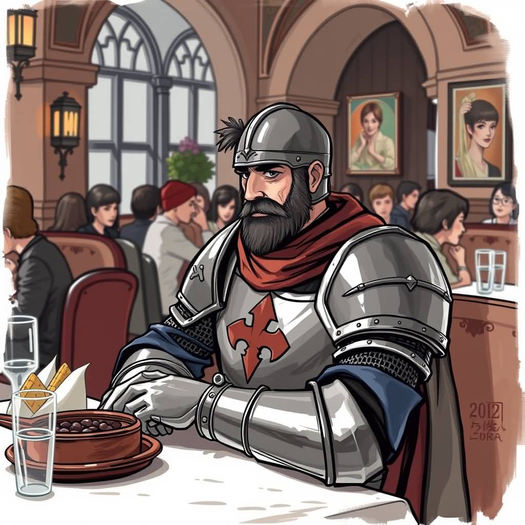 A Knight Customer At Zara's