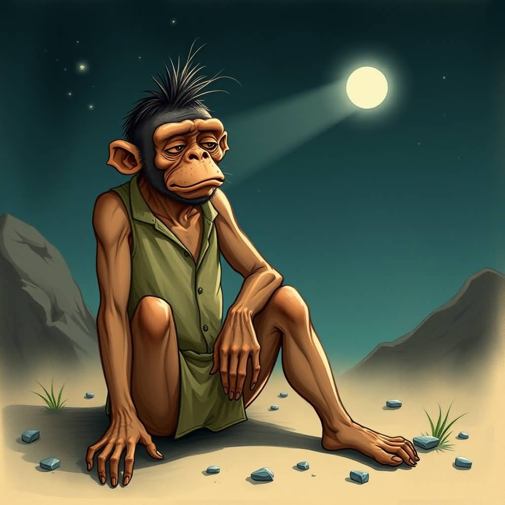 Skinny Monkey Prisoner