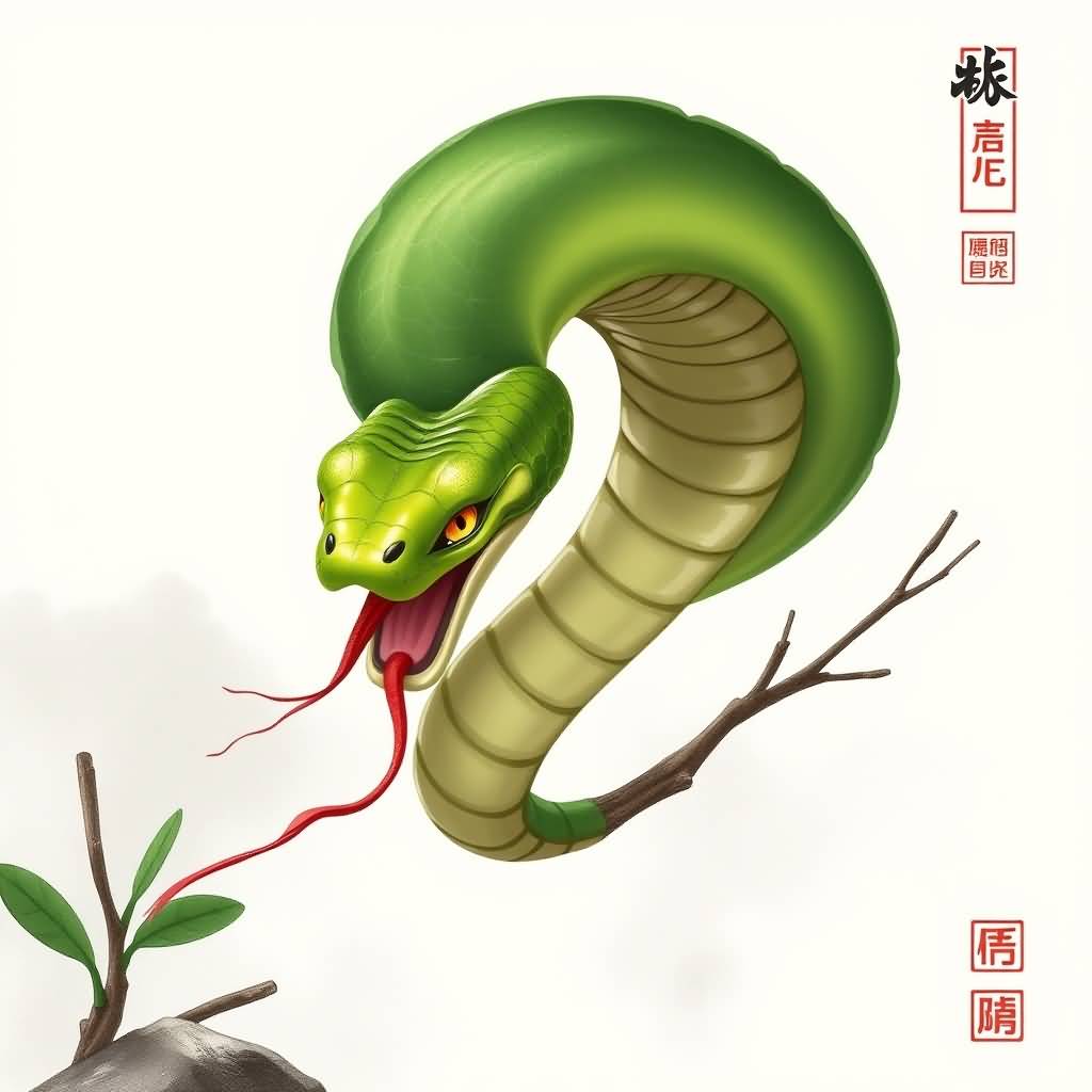 bamboo leaf green snake
