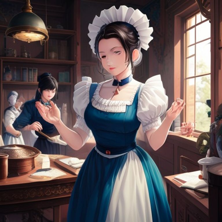 Round‑faced Maid
