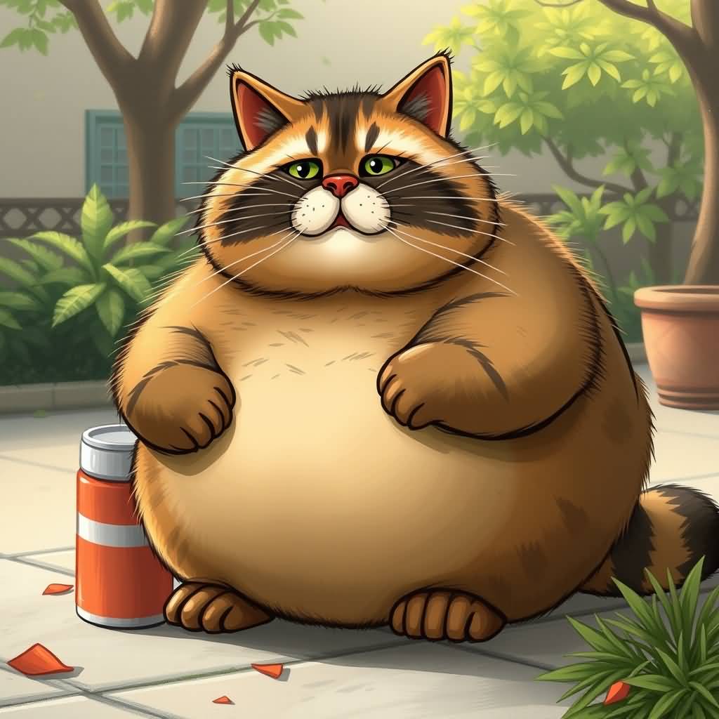 li li (big fat raccoon cat)