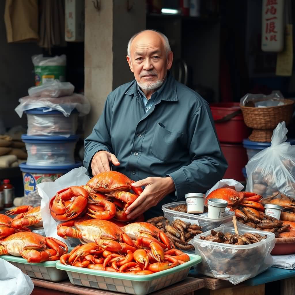 seafood and aquatic products merchant