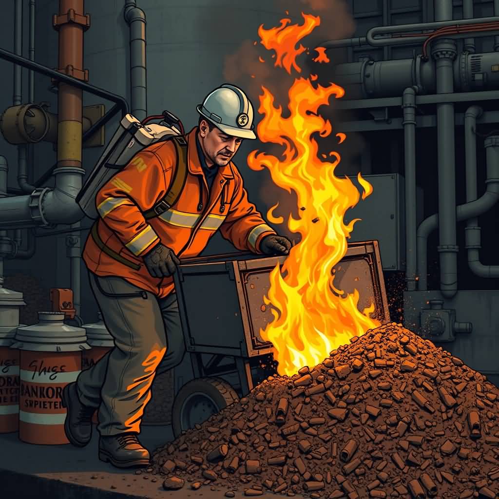 chemical plant rescuer worker