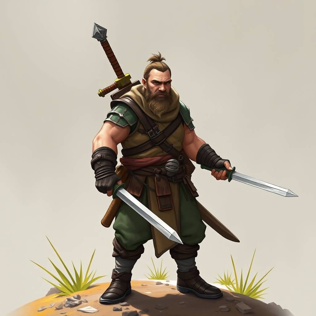 burly swordsman