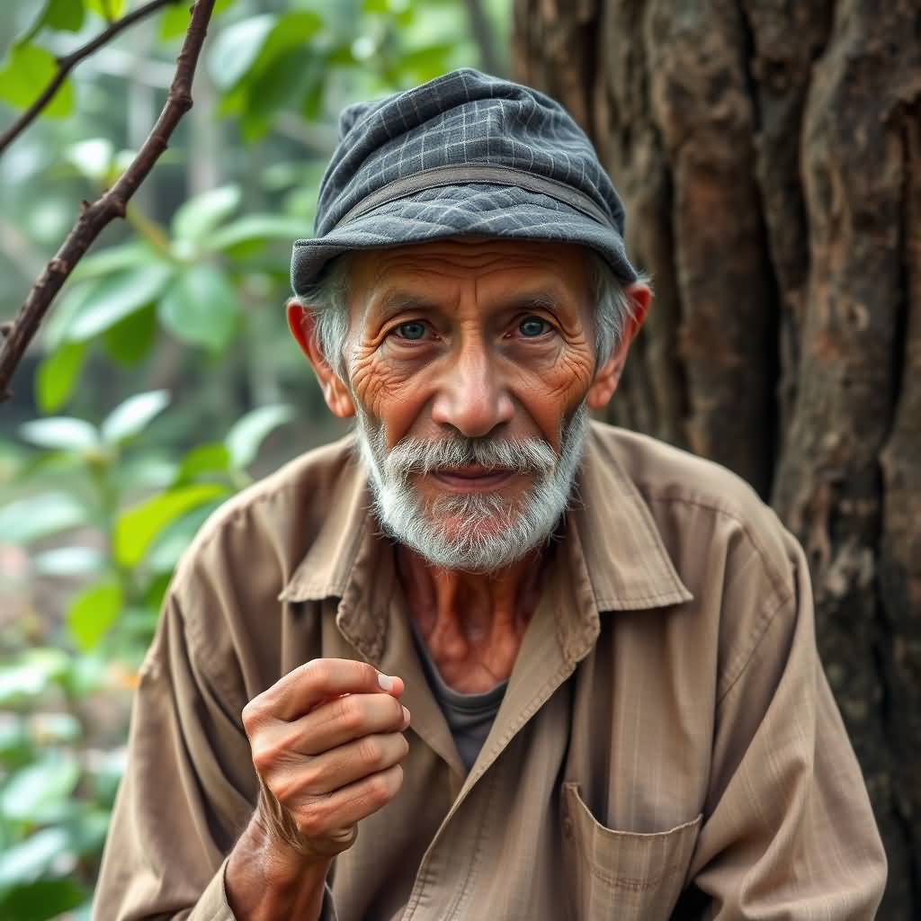 elderly nine‑leaf ganoderma informant
