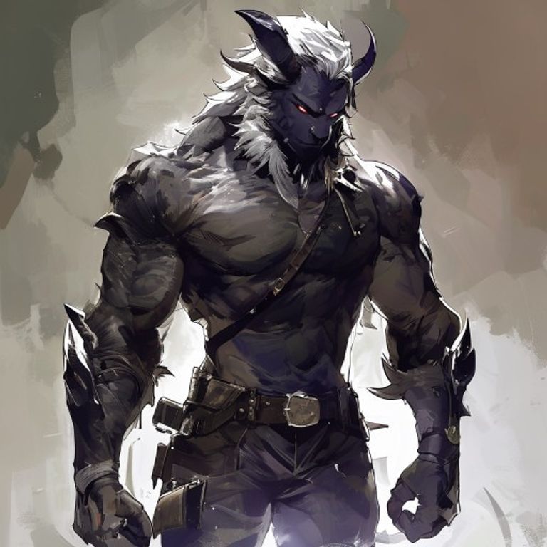 male beastman bodyguard