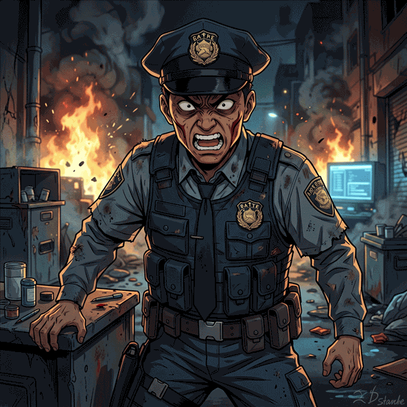 Angry Police Officer