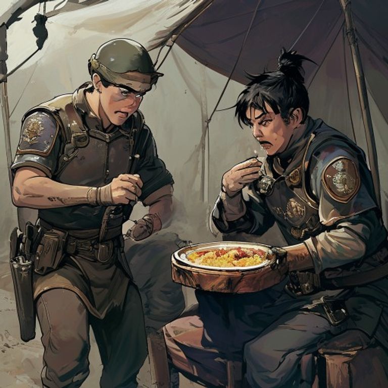 astonished guard