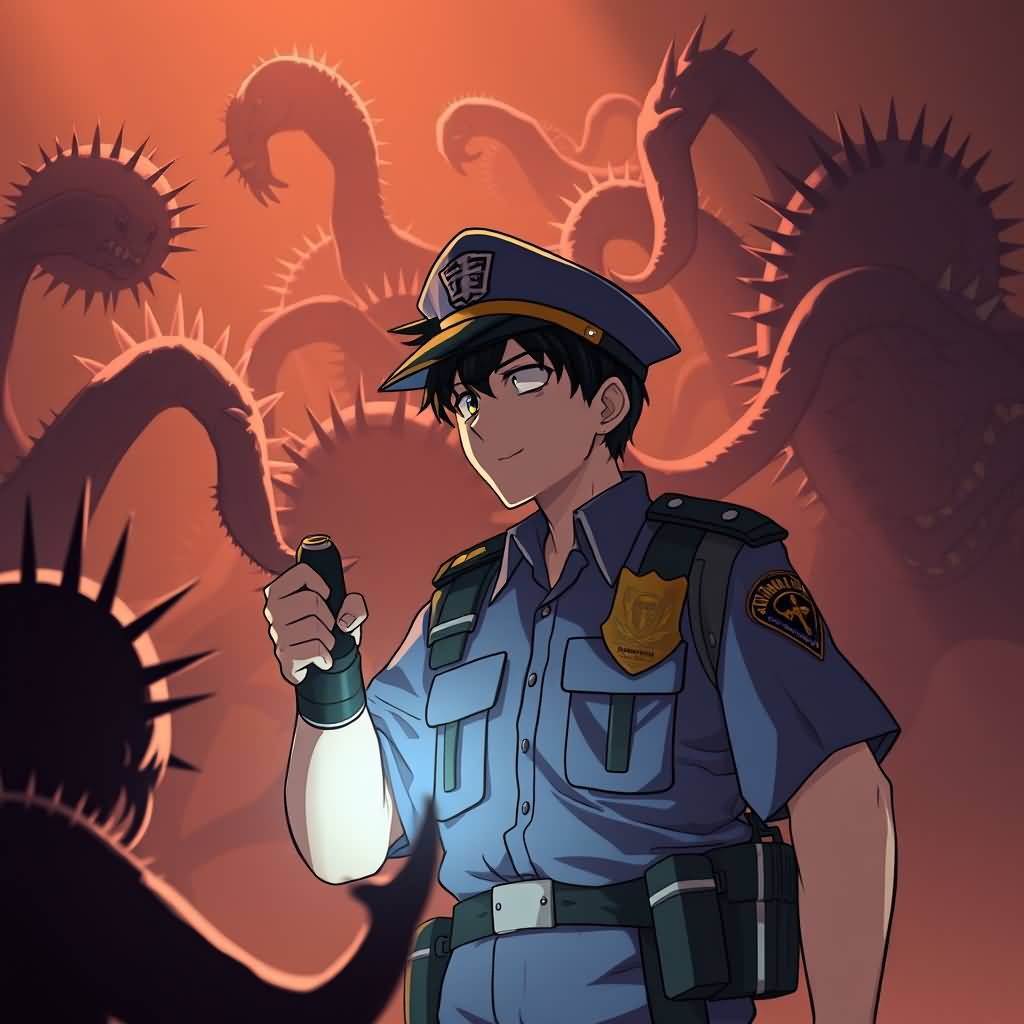 light-holding officer