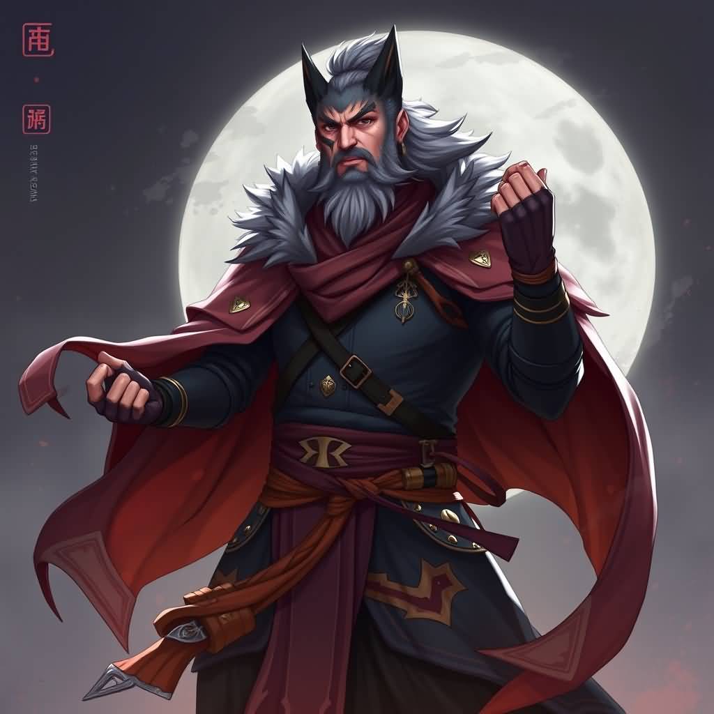 black wolf