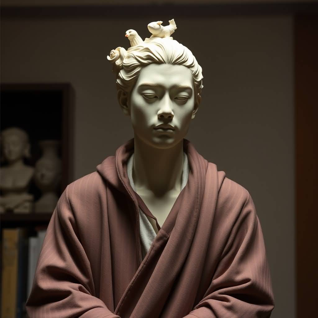 The Model In Sculpture Class