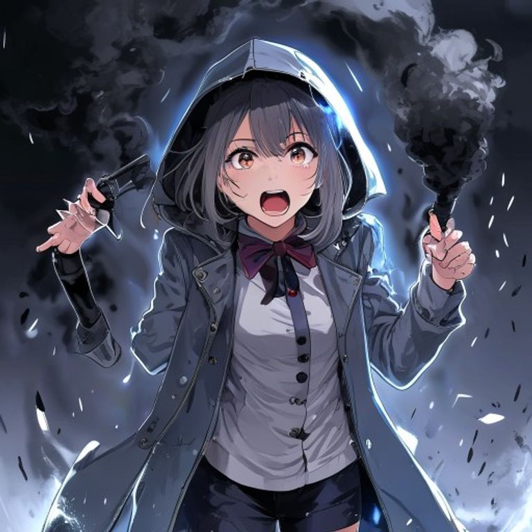 raincoat girl