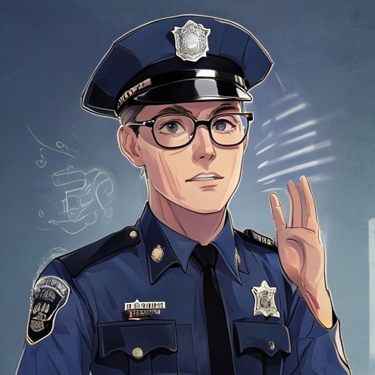 glasses police officer