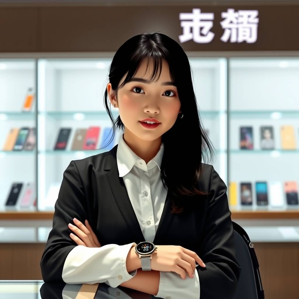 female shop assistant