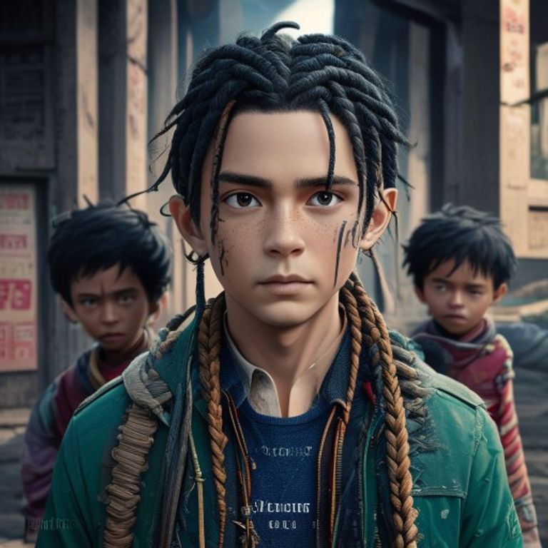 Braided Hair Boy