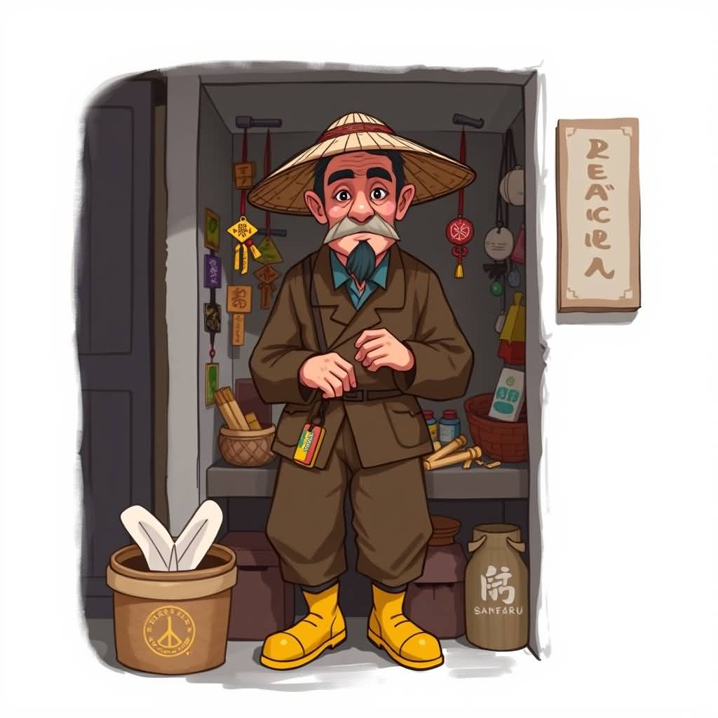 master liu (stall owner)