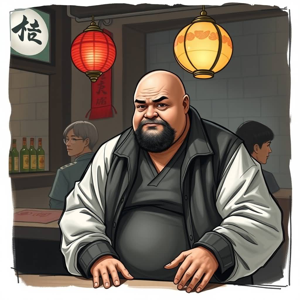 Bald Man At Sheng Sen