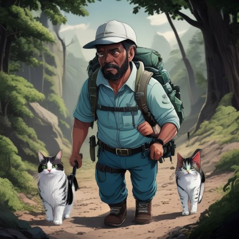 Middle-aged Hiker