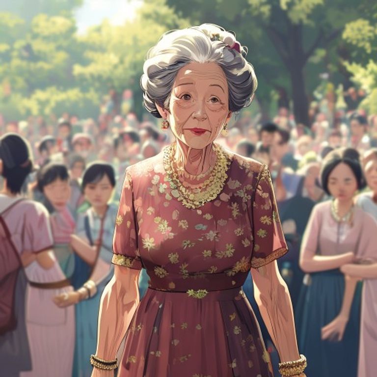 Auntie In Dress