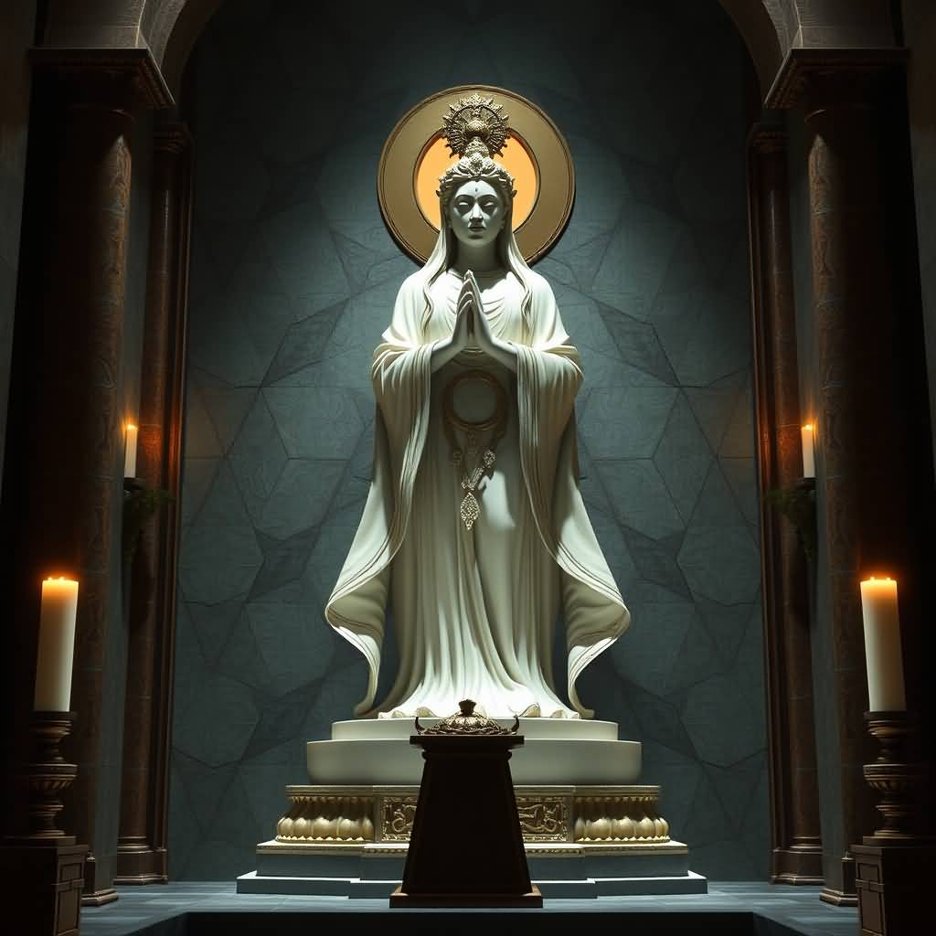 The Mother's Divine Statue