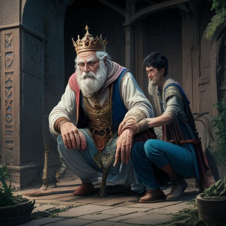 Blind King Grandpa
